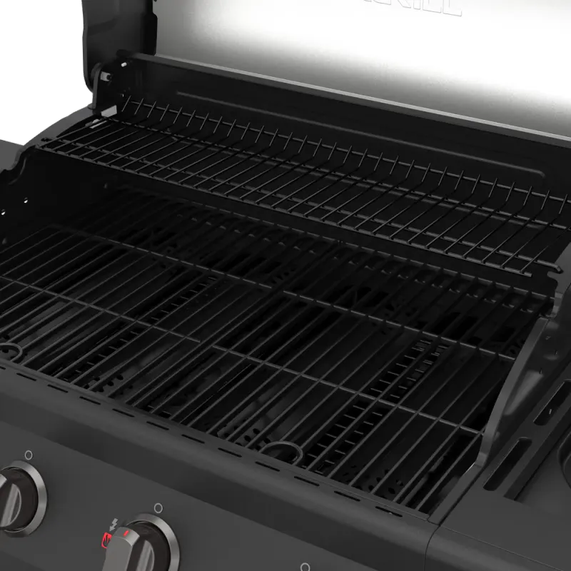 Nexgrill Embermax Gas & Coal 4-Burner Hybrid Grill | Black
