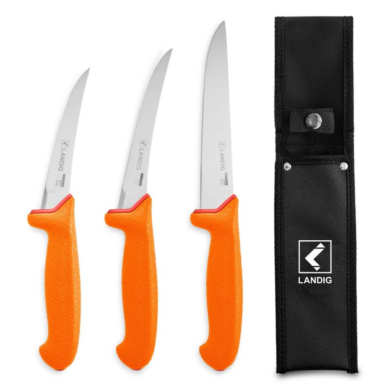Landig Slaktesett | 3 Kniver & Slire