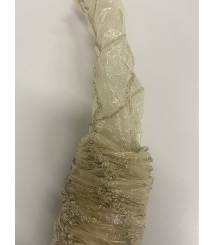 Fibertarm 55 opprynket hvitt nett 12,5m