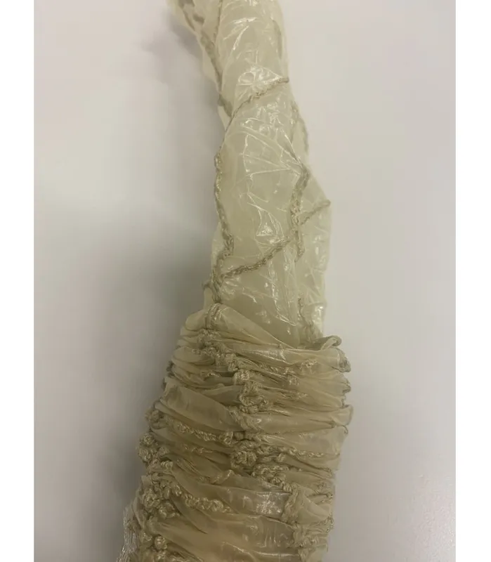 Fibertarm 55 opprynket hvitt nett 12,5m