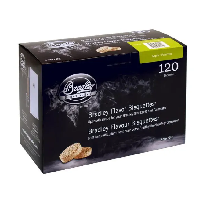 Main Image Bradley Smoker Bisquettes Apple 120 Pack | Mild Smoke