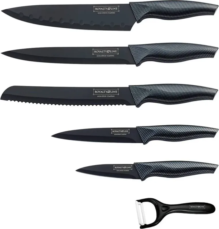 Royalty Line RL-CB5 knivsett | 5 kniver rustfritt stål