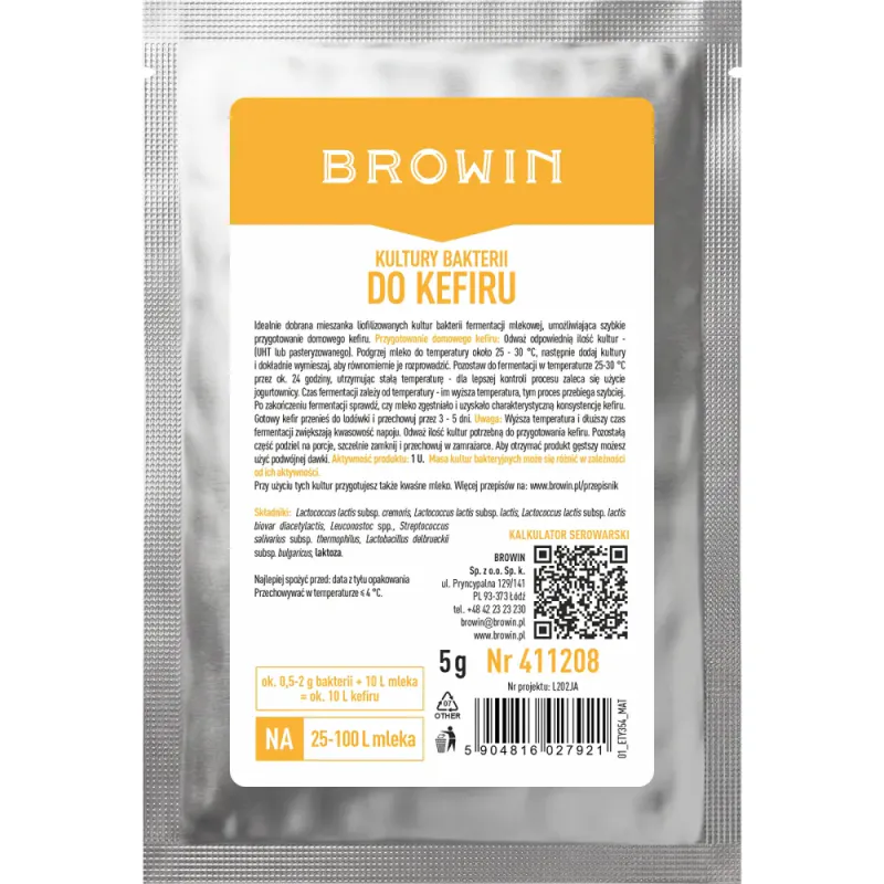 Starter Culture for Kefir and Soured Milk 