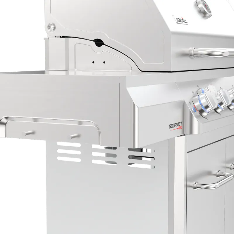 Nexgrill Gourmet Pro 6-Brenner Gassgrill | Rustfritt Stål