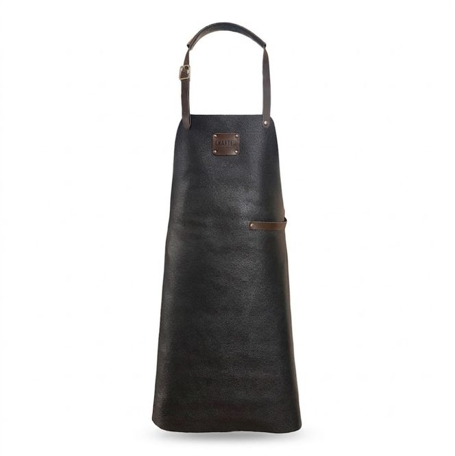Main Image Soft Leather Apron Black
