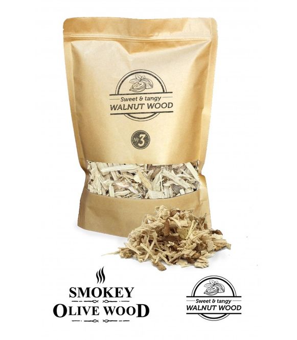 Hovedbilde Røykeflis av Valnøtttre Nº3 - Smokey Olive Wood